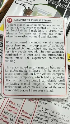 Picture of Confidents Repeated Cue Cards for IELTS Speaking