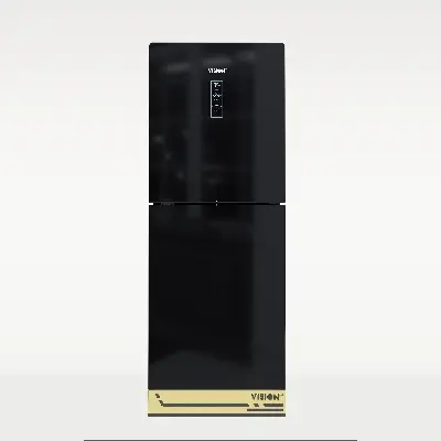 Picture of VISION Glass Door Refrigerator RE-309 Liter Non Frost Top Mount Black