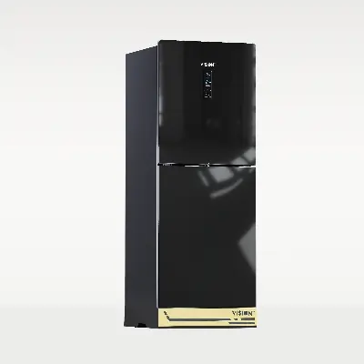 Picture of VISION Glass Door Refrigerator RE-309 Liter Non Frost Top Mount Black