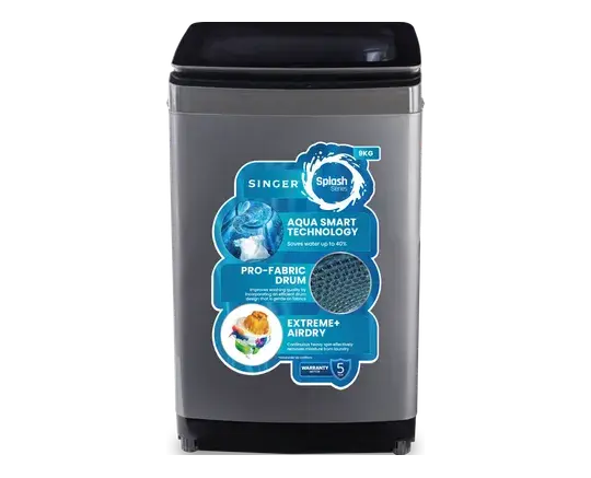 Picture of Singer 10 KG Top Load DD Inverter Washing Machine (S300ATL100DSMJG1)