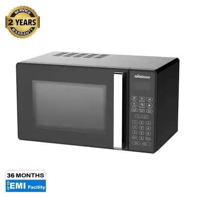 Picture of Minister 25 Liter Grill Microwave Oven  MI-25UX68 Black & Silver