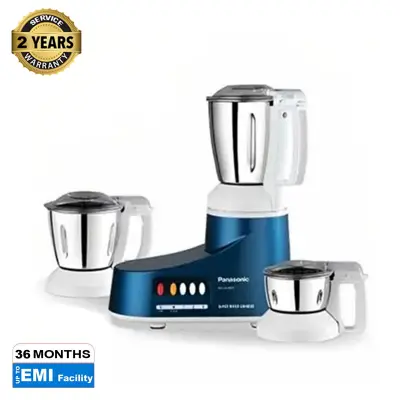 Picture of Panasonic 1000W 6-in-1 Stainless Steel Jar Double Safety Locking Super Mixer Grinder (MX-AC380) (Best Price)