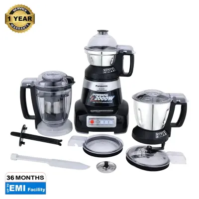 Picture of Panasonic Mixer Grinder (4 In 1) 2000 watts Black (MX-AE475)