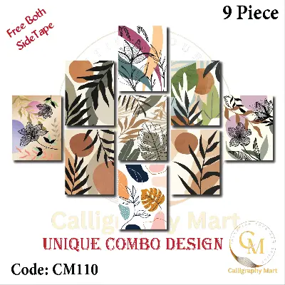 Picture of 9 pcs Most Unique Combo Wallboard set for Home Decoration Multicolor