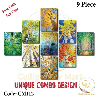 Picture of 9 pcs Most Unique Combo Wallboard set for Home Decoration Multicolor