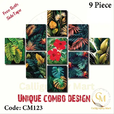 Picture of 9 pcs Most Unique Combo Wallboard set for Home Decoration Multicolor