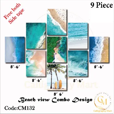 Picture of 9 pcs Most Unique Combo Wallboard set for Home Decoration Multicolor