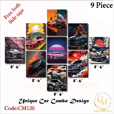 Picture of 9 pcs Most Unique Combo Wallboard set for Home Decoration Multicolor