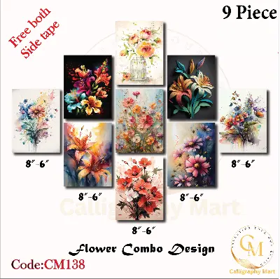 Picture of 9 pcs Most Unique Combo Wallboard set for Home Decoration Multicolor