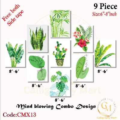 Picture of 9 pcs Most Unique Combo Wallboard set for Home Decoration Multicolor