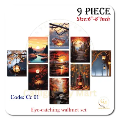 Picture of 9 pcs Most Unique Combo Wallboard set for Home Decoration Multicolor