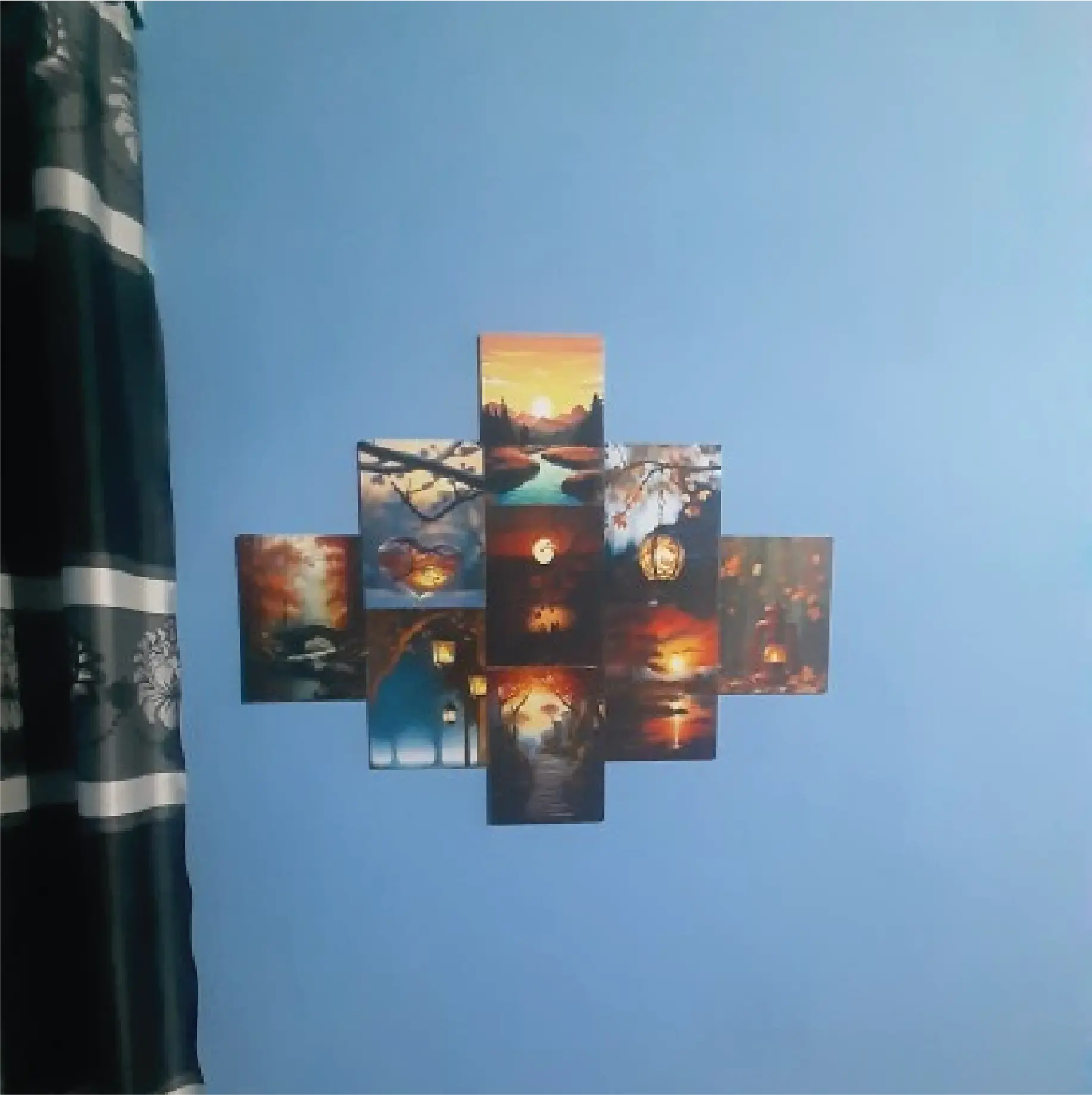 Picture of 9 pcs Most Unique Combo Wallboard set for Home Decoration Multicolor