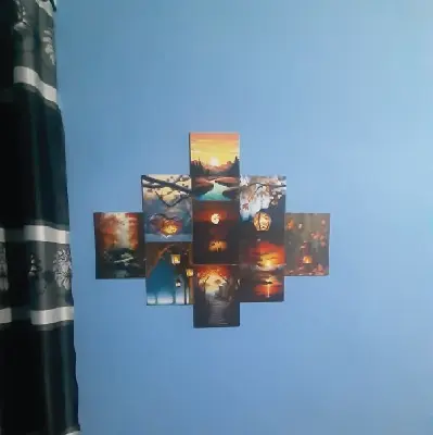 Picture of 9 pcs Most Unique Combo Wallboard set for Home Decoration Multicolor