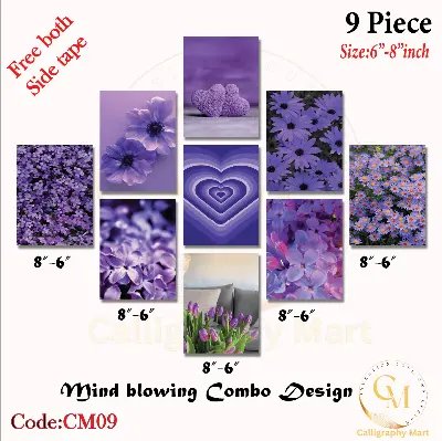 Picture of Home Decor 9pcs Flagship Wallboard for home Decoration Multicolor