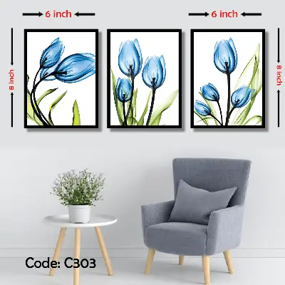 Picture of 3 pcs Most Unique Combo Wallmate set for Home Decoration. Wall Decoration for Home and Office Multicolor