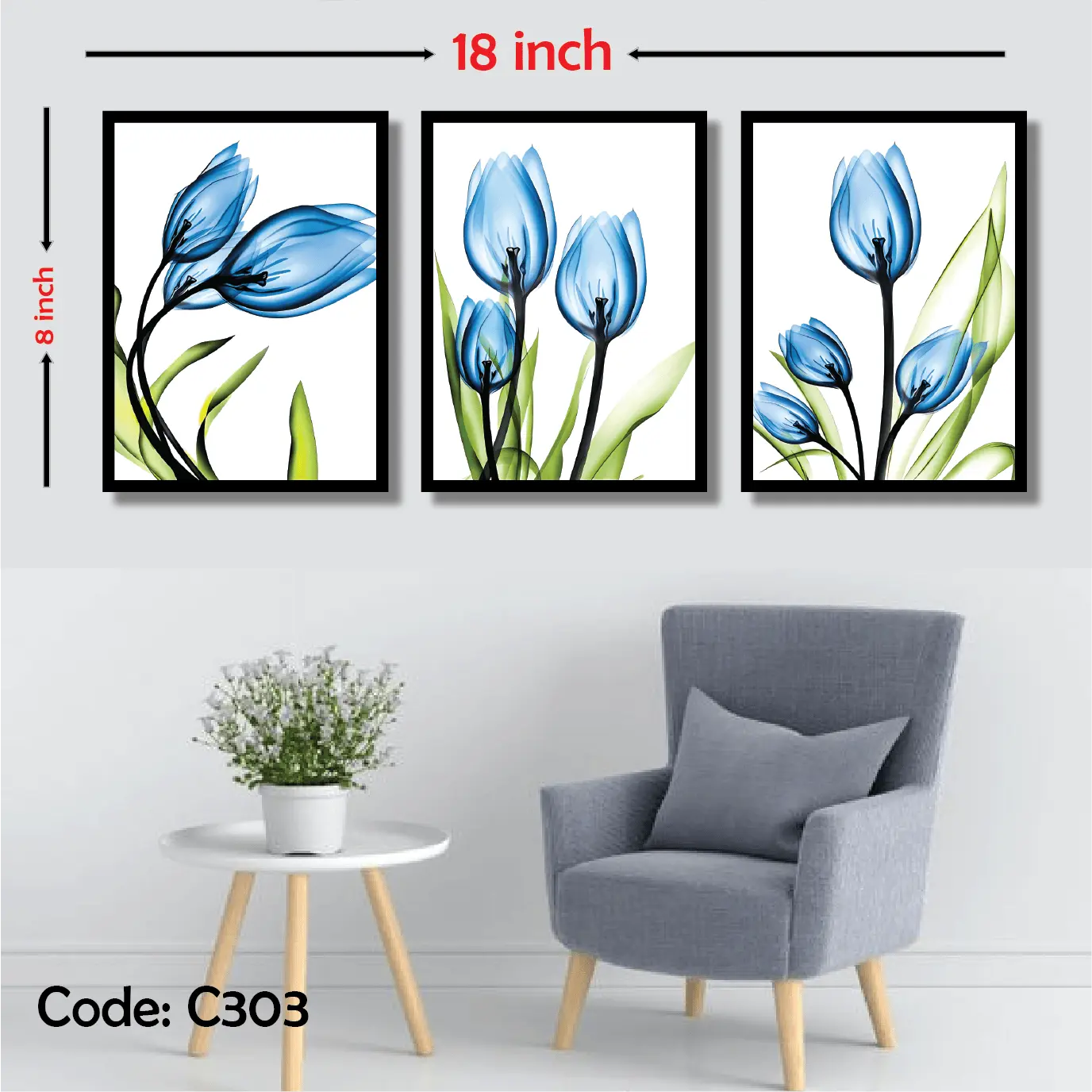 Picture of 3 pcs Most Unique Combo Wallmate set for Home Decoration. Wall Decoration for Home and Office Multicolor