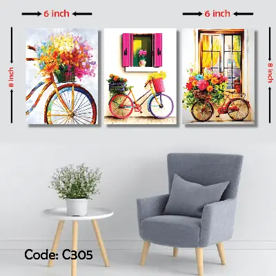Picture of 3 pcs Most Unique Combo Wallmate set for Home Decoration. Wall Decoration for Home and Office Multicolor