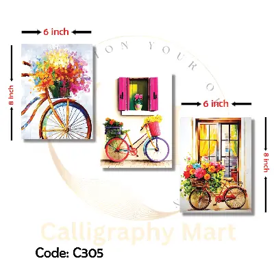 Picture of 3 pcs Most Unique Combo Wallmate set for Home Decoration. Wall Decoration for Home and Office Multicolor