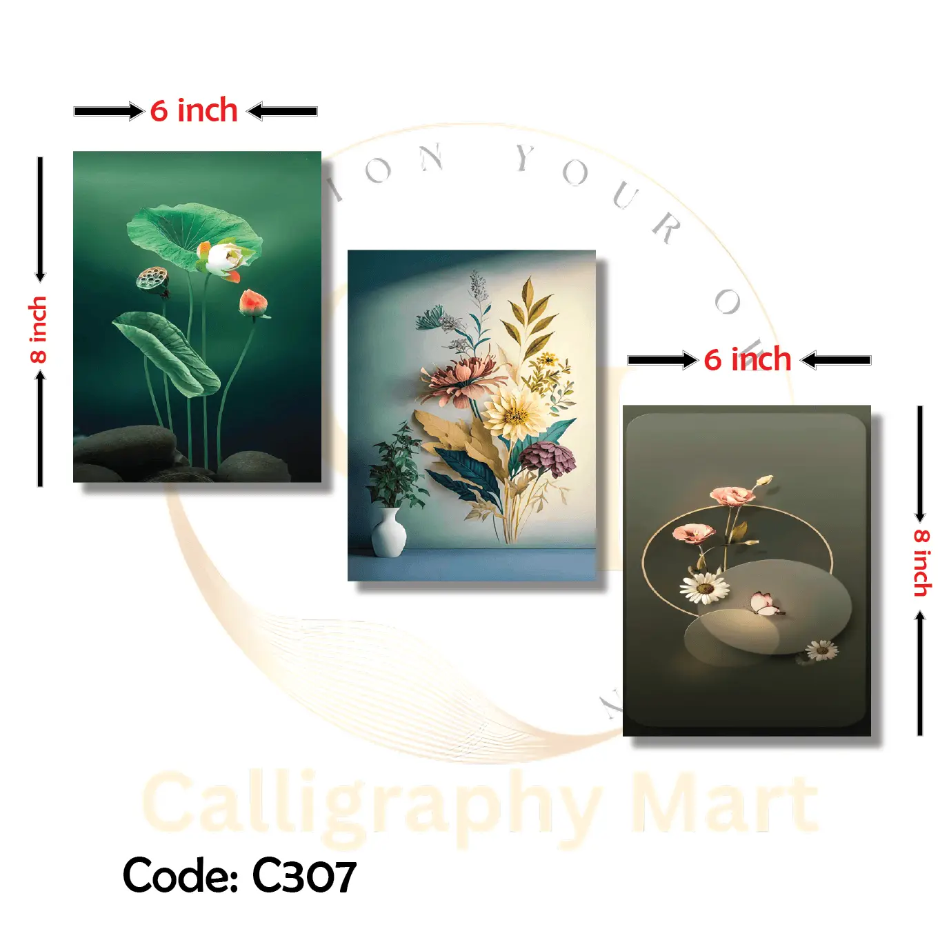 Picture of 3 pcs Most Unique Combo Wallmate set for Home Decoration. Wall Decoration for Home and Office Multicolor