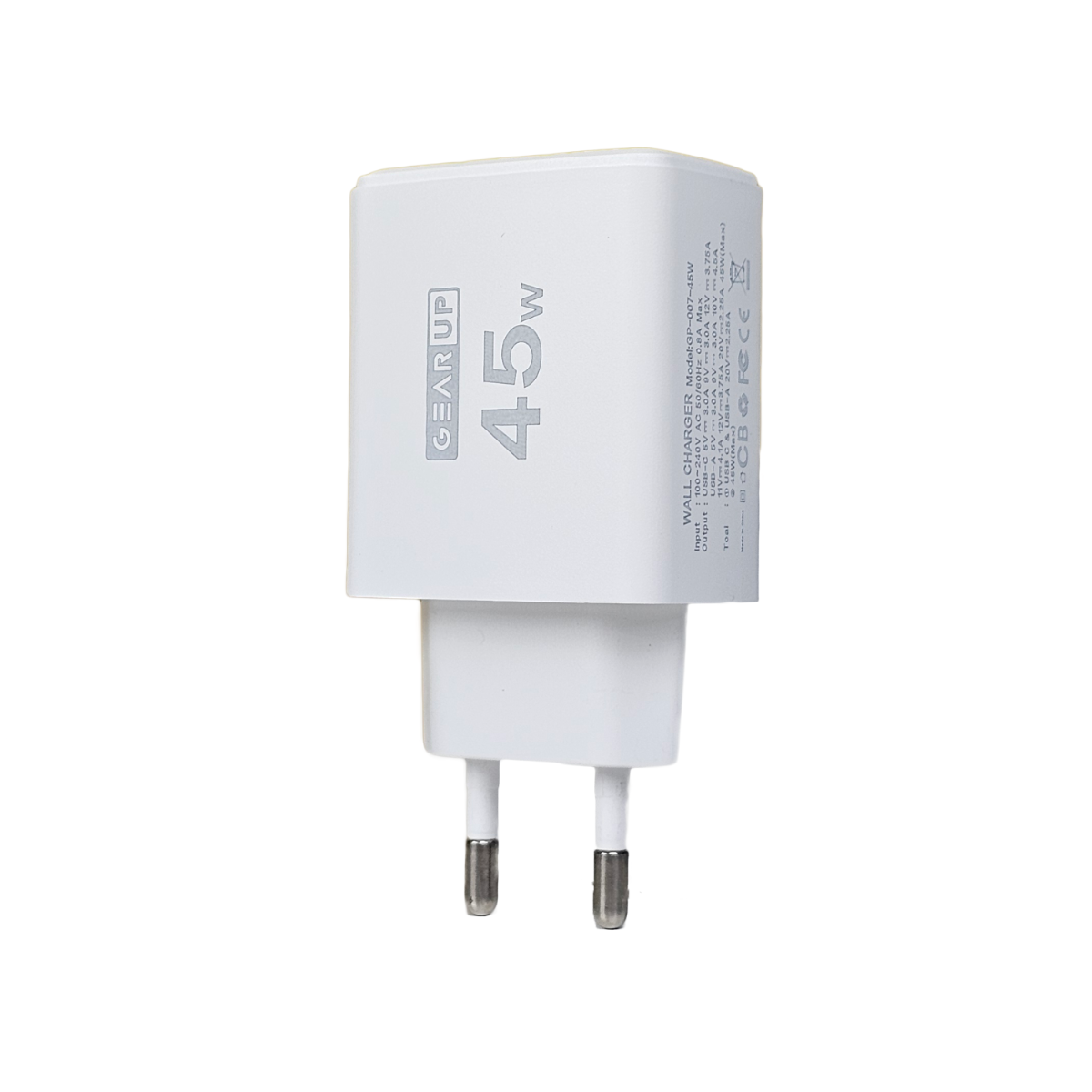 Picture of GearUP GP007 45W Fast Charging PD 3.0+ QC 3.0 USB Wall Charger