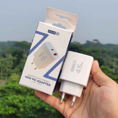Picture of GearUP GP007 45W Fast Charging PD 3.0+ QC 3.0 USB Wall Charger