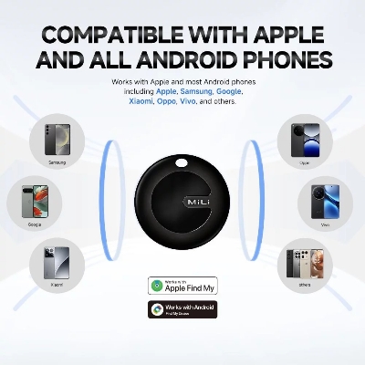 Picture of Official Mi Li Duo Tag Both Android and iPhone Smart Device Finder(Black)