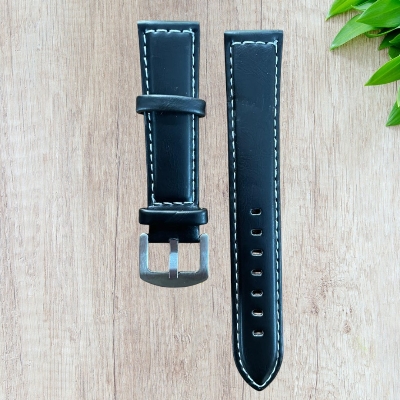 Picture of 20MM Premium Quality Soft Leather Strap For Watch(Black)