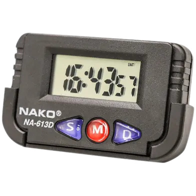 Picture of Mini Digital Table Clock for Study ,Office Desk Alarm Clock And Stopwatch(Black)