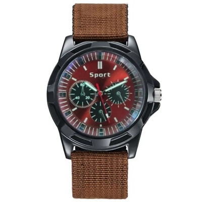 Picture of Fabric Canvas Strap Casual Cool Round Dial Wrist Watch for men - Watch For Men - Watch