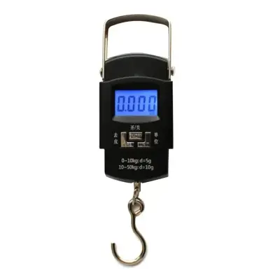 Picture of Digital Hanging Weight Scale, Portable Hanging Electronic Hook Scale-Black - Weight Machine Digital ( Multicolor)