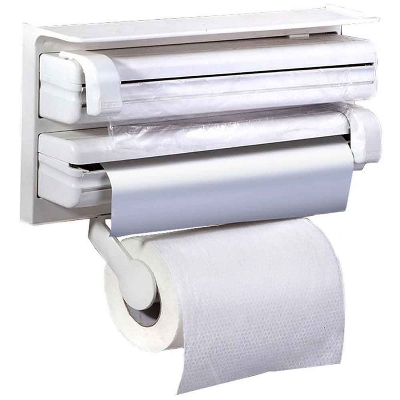 Picture of 3 in 1 Triple Paper Dispenser Foil Paper, Tissue and Paper Dispensers(White)