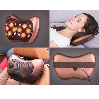 Picture of Car Home Body Massage Pillow Neck Shoulder Waist Massager