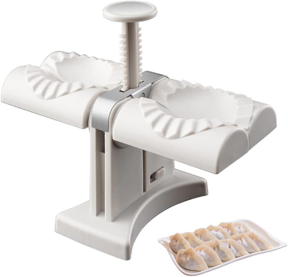 Picture of Household Double Head Automatic Dumpling Maker Mould Dumpling Wrapper Tools(White)