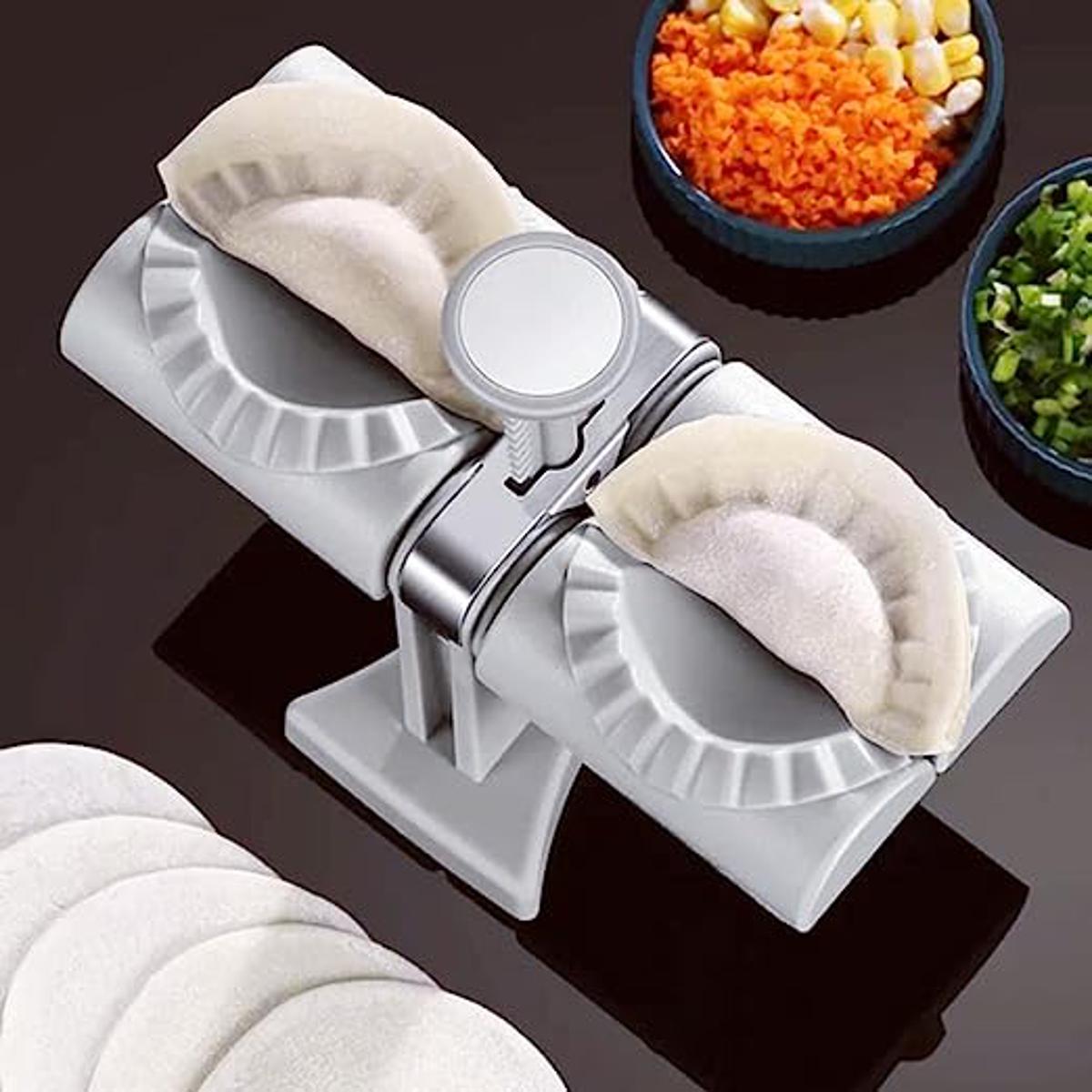 Picture of Household Double Head Automatic Dumpling Maker Mould Dumpling Wrapper Tools(White)