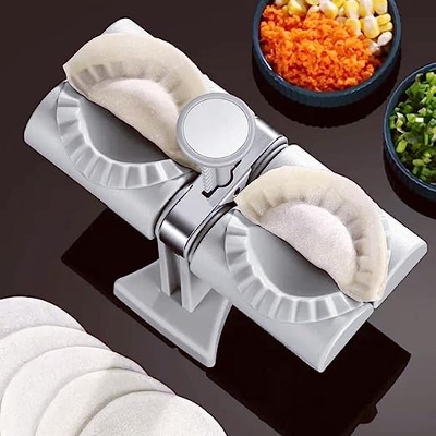 Picture of Household Double Head Automatic Dumpling Maker Mould Dumpling Wrapper Tools(White)