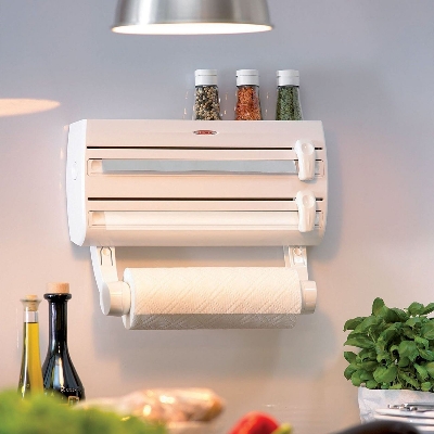 Picture of 3 in 1 Triple Paper Dispenser Foil Paper, Tissue and Paper Dispensers(White)