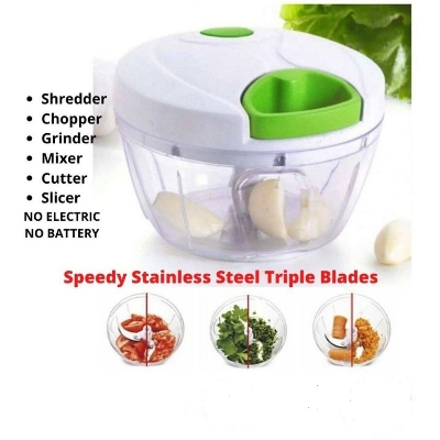 Picture of Handy Mini Plastic Chopper with 3 Blades - Hand blenders -mini Blanders