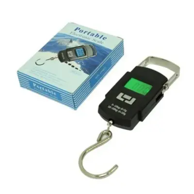 Picture of Digital Hanging Weight Scale, Portable Hanging Electronic Hook Scale-Black - Weight Machine Digital ( Multicolor) 