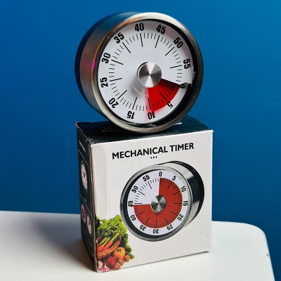 Picture of Magnetic Mechanical  Kitchen Timer Countdown  Alarm Clock(silver)