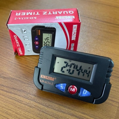 Picture of Mini Digital Table Clock for Study ,Office Desk Alarm Clock And Stopwatch(Black)