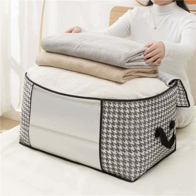 Picture of Winter Cloths & Blanket Organizer Bag with Zipper & Handles