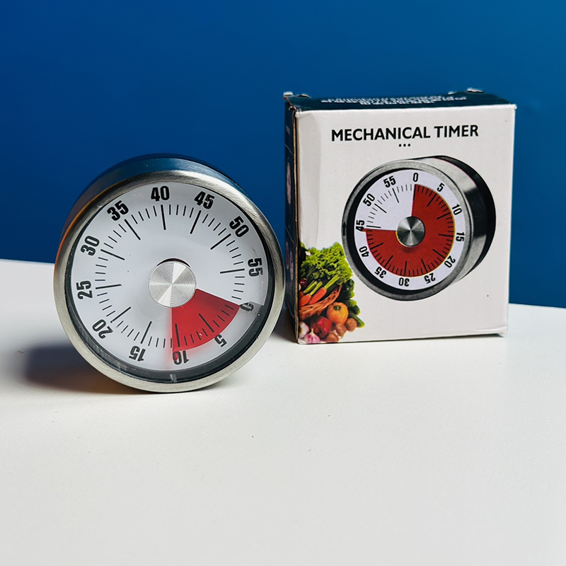 Picture of Magnetic Mechanical  Kitchen Timer Countdown  Alarm Clock(silver)