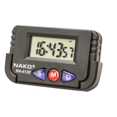 Picture of Mini Digital Table Clock for Study ,Office Desk Alarm Clock And Stopwatch(Black)