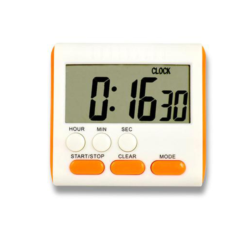 Picture of Kitchen Clock English 24-hour Electronic Timer Digital Reminder Alarm Clocks Cooking Countdown Timer LCD Multifunction Home - Wall Clock