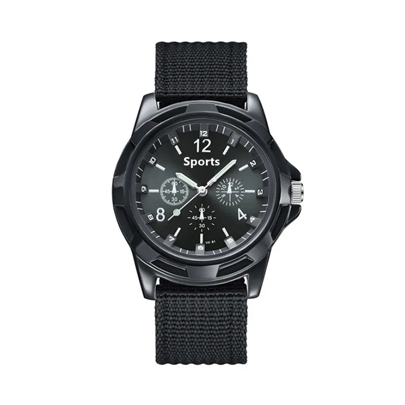 Picture of Fabric Canvas Strap Casual Cool Round Dial Wrist Watch for men - Watch For Men - Watch