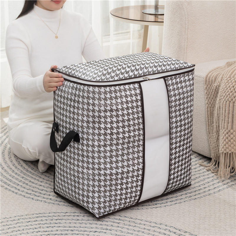 Picture of Winter Cloths & Blanket Organizer Bag with Zipper & Handles