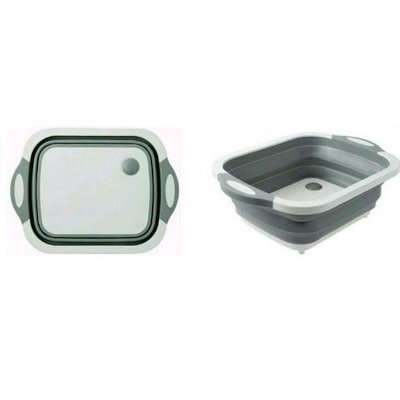 Picture of Foldable vegetable busket & chopping board(White)