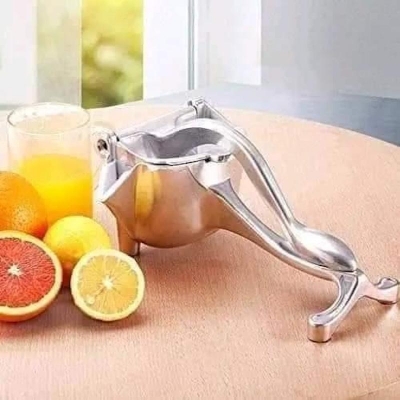 Picture of Hand Press Fruit Juicer Detachable Orange Lemon Squeezer. Aluminum Juicer Squeezer! Manual Juicer - Lemon Squeezer Citrus ,Heavy Duty Handhold Press Fruit Manual Juicer , Detachable Lime Squeezer For Health Fruit Juice(Silver)