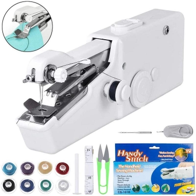 Picture of Premium Quality Mini Hand Sewing Machine Portable Handheld Stitch Cordless Batteryed for Home / Travel