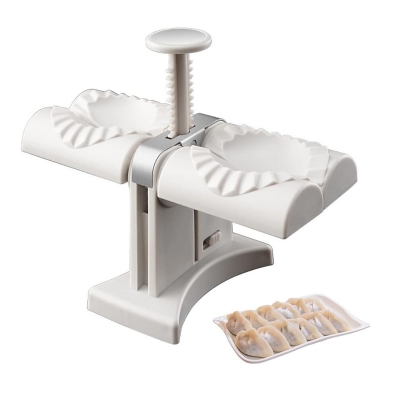 Picture of Household Double Head Automatic Dumpling Maker Mould Dumpling Wrapper Tools(White)